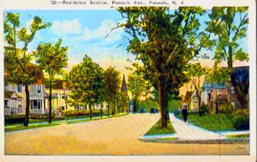 Residence Section of Passaic Avenue